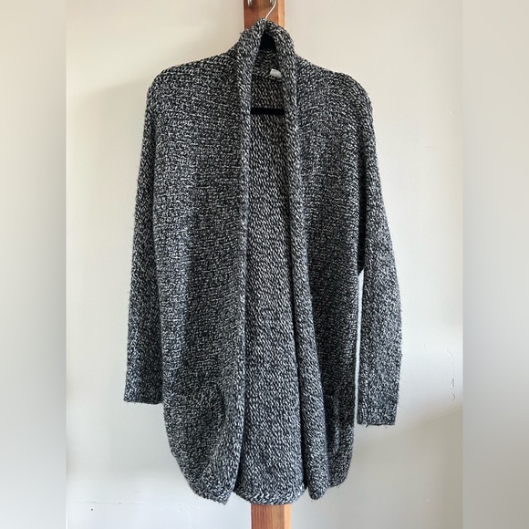 GAP Sweaters - GAP Women's Marled Gray Knit Open Front Cardigan Sweater Shawl Pockets Size XS